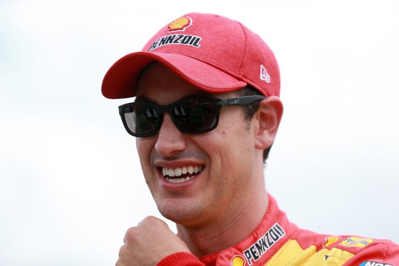 HAMPTON, GEORGIA - JULY 11: Joey Logano, driver of the #22 Shell Pennzoil Ford, waits on the grid prior to the NASCAR Cup Series Quaker State 400 presented by Walmart at Atlanta Motor Speedway on July 11, 2021 in Hampton, Georgia. (Photo by Sean Gardner/Getty Images) | Getty Images