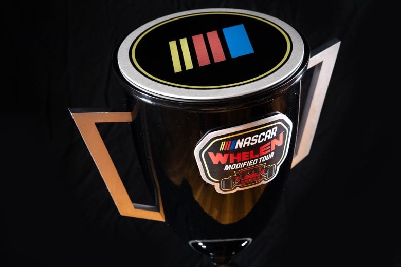 2021 NASCAR Whelen Modified Championship Trophy. Photo by Adam Glanzman/NASCAR