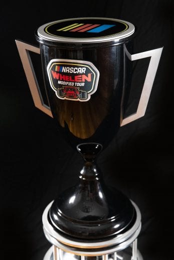 2021 NASCAR Whelen Modified Championship Trophy. Photo by Adam Glanzman/NASCAR