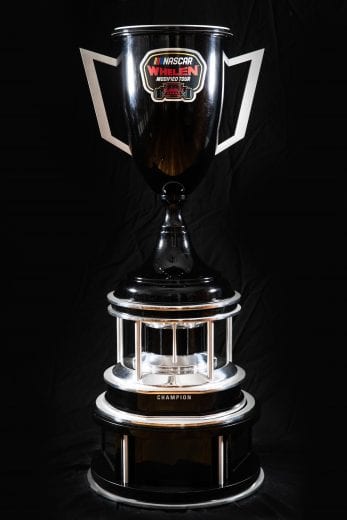2021 NASCAR Whelen Modified Championship Trophy. Photo by Adam Glanzman/NASCAR