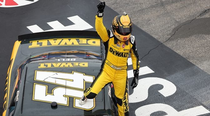 Featured image for Christopher Bell makes victorious Xfinity return, stays perfect at New Hampshire