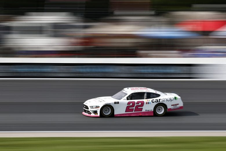 LOUDON, NEW HAMPSHIRE - JULY 17: Austin Cindric, driver of the #22 Car Shop Ford, drives during the NASCAR Xfinity Series Ambetter Get Vaccinated 200 at New Hampshire Motor Speedway on July 17, 2021 in Loudon, New Hampshire. (Photo by Jared C. Tilton/Getty Images) | Getty Images