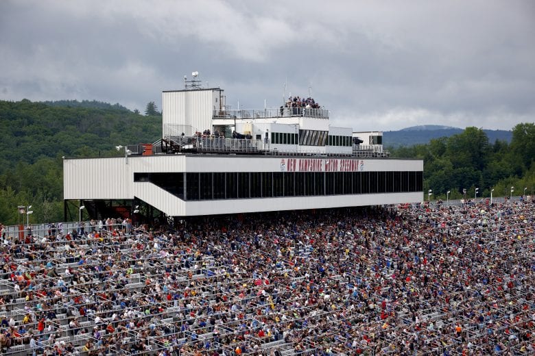LOUDON, NEW HAMPSHIRE - JULY 18: A general view of fans in the grandstands during the NASCAR Cup Series Foxwoods Resort Casino 301 at New Hampshire Motor Speedway on July 18, 2021 in Loudon, New Hampshire. (Photo by Jared C. Tilton/Getty Images) | Getty Images