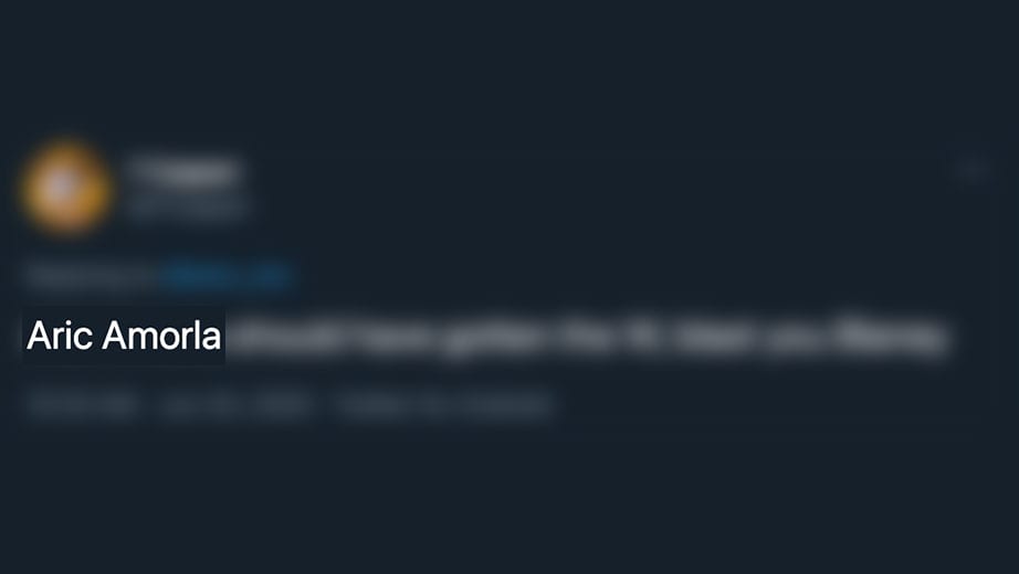 2021 Jul 19 Steveluvender Almirola Twitter Misspellings 13 Amorla