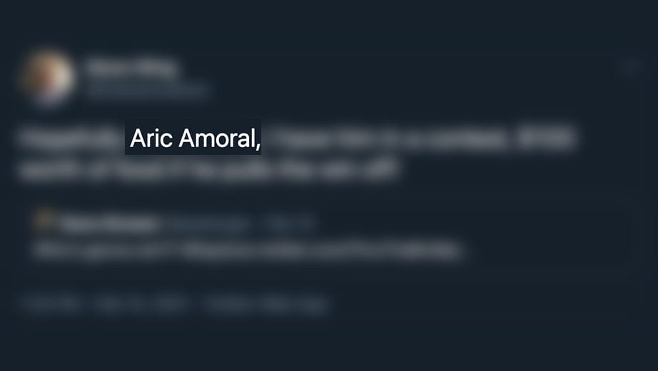 2021 Jul 19 Steveluvender Almirola Twitter Misspellings 22 Amoral