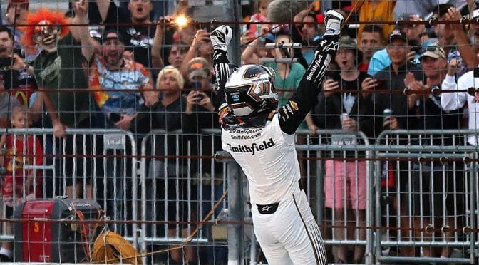 Aric Almirola punches playoff ticket with win at New Hampshire