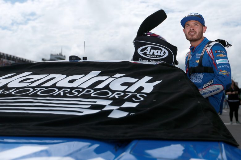 LONG POND, PENNSYLVANIA - JUNE 26: Kyle Larson, driver of the #5 HendrickCars.com Chevrolet, prepares for the NASCAR Cup Series Pocono Organics CBD 325 at Pocono Raceway on June 26, 2021 in Long Pond, Pennsylvania. (Photo by Sean Gardner/Getty Images) | Getty Images