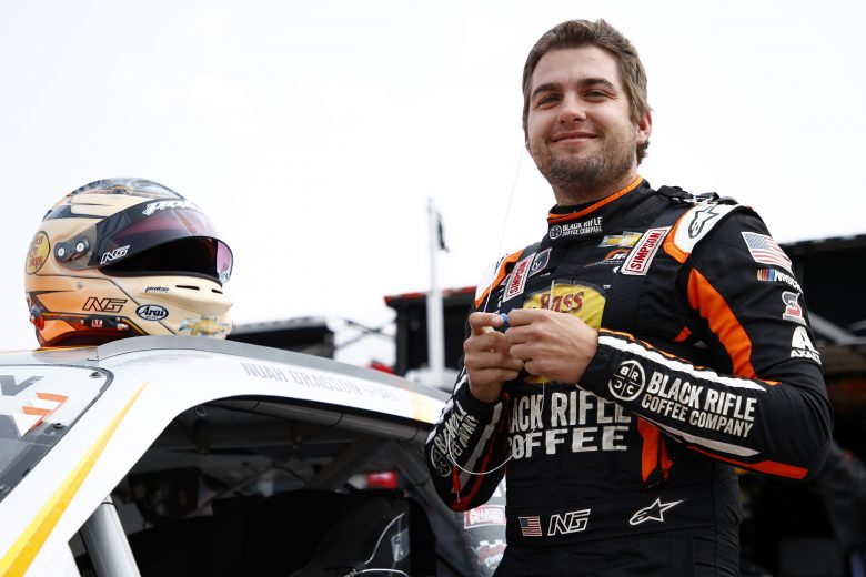 ELKHART LAKE, WISCONSIN - JULY 02: Noah Gragson, driver of the #9 Bass Pro Shops/TrueTimber/BRCC Chevrolet, prepares to practice for  the NASCAR Xfinity Series Henry 180 at Road America on July 02, 2021 in Elkhart Lake, Wisconsin. (Photo by Jared C. Tilton/Getty Images) | Getty Images