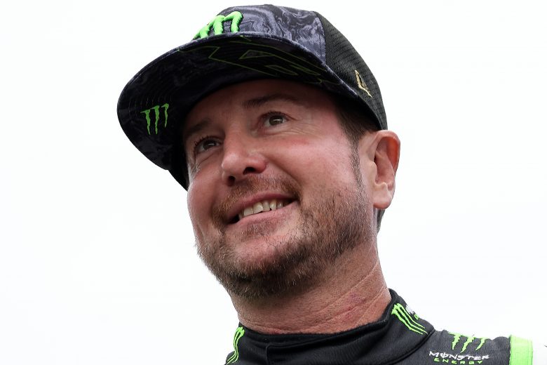 LOUDON, NEW HAMPSHIRE - JULY 18: Kurt Busch, driver of the #1 Chevy Accessories Chevrolet, walks on stage during pre-race ceremonies prior to the NASCAR Cup Series Foxwoods Resort Casino 301 at New Hampshire Motor Speedway on July 18, 2021 in Loudon, New Hampshire. (Photo by James Gilbert/Getty Images) | Getty Images