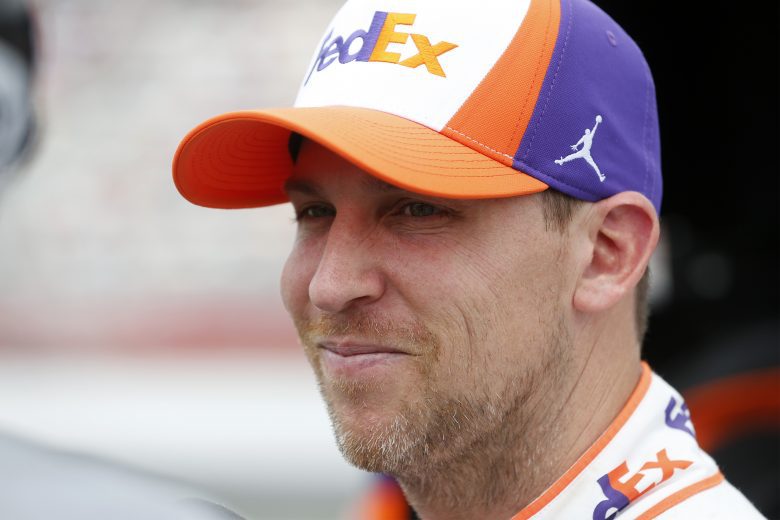 CONCORD, NORTH CAROLINA - MAY 29: Denny Hamlin, driver of the #11 FedEx Freight Toyota, waits on the grid during qualifying for the NASCAR Cup Series Coca-Cola 600 at Charlotte Motor Speedway on May 29, 2021 in Concord, North Carolina. (Photo by Brian Lawdermilk/Getty Images) | Getty Images