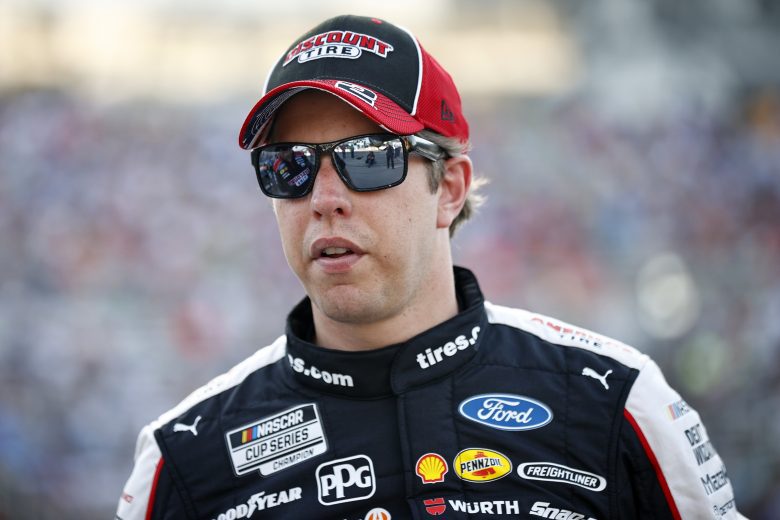 FORT WORTH, TEXAS - JUNE 13: Brad Keselowski, driver of the #2 Discount Tire Ford, waits on the grid prior to the NASCAR All-Star Race at Texas Motor Speedway on June 13, 2021 in Fort Worth, Texas. (Photo by Jared C. Tilton/Getty Images) | Getty Images