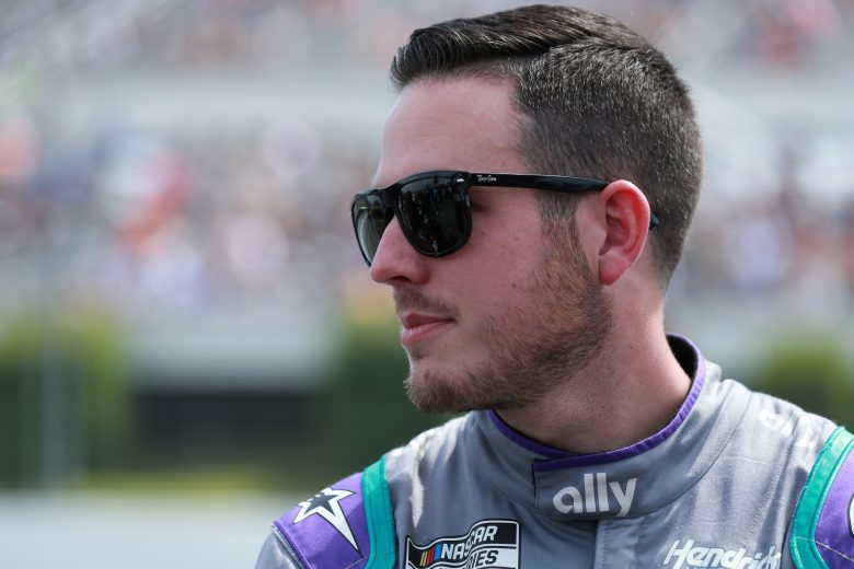LONG POND, PENNSYLVANIA - JUNE 26: Alex Bowman, driver of the #48 Ally Chevrolet, waits on the grid prior to the NASCAR Cup Series Pocono Organics CBD 325 at Pocono Raceway on June 26, 2021 in Long Pond, Pennsylvania. (Photo by Sean Gardner/Getty Images) | Getty Images