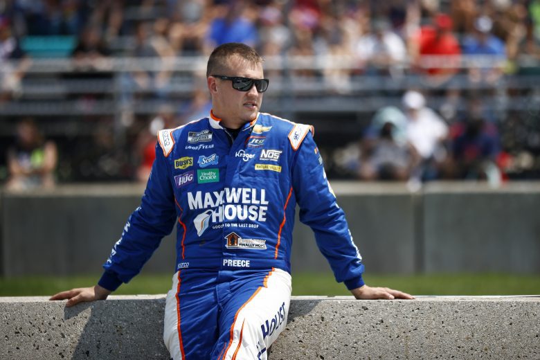 ELKHART LAKE, WISCONSIN - JULY 04: Ryan Preece, driver of the #37 Maxwell House/Kroger Chevrolet, waits on the grid prior to the NASCAR Cup Series Jockey Made in America 250 Presented by Kwik Trip at Road America on July 04, 2021 in Elkhart Lake, Wisconsin. (Photo by Jared C. Tilton/Getty Images) | Getty Images