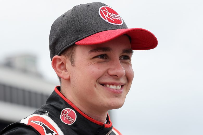 LOUDON, NEW HAMPSHIRE - JULY 18: Christopher Bell, driver of the #20 Rheem/Watts Toyota, waits on the grid prior to the NASCAR Cup Series Foxwoods Resort Casino 301 at New Hampshire Motor Speedway on July 18, 2021 in Loudon, New Hampshire. (Photo by James Gilbert/Getty Images) | Getty Images
