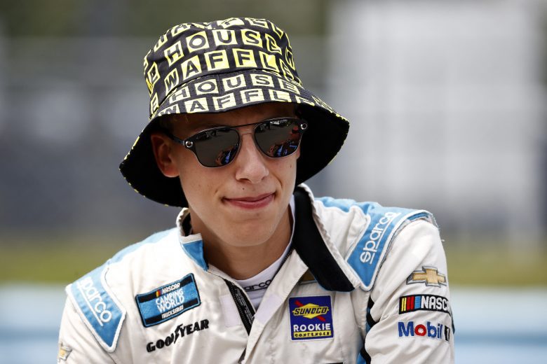 WATKINS GLEN, NEW YORK - AUGUST 07: Carson Hocevar, driver of the #42 Premier Security Chevrolet, waits on the grid prior to the NASCAR Camping World Truck Series United Rentals 176 at Watkins Glen International on August 07, 2021 in Watkins Glen, New York. (Photo by Jared C. Tilton/Getty Images) | Getty Images