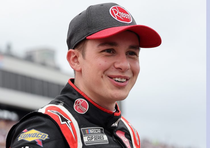 LOUDON, NEW HAMPSHIRE - JULY 18: Christopher Bell, driver of the #20 Rheem/Watts Toyota, waits on the grid prior to the NASCAR Cup Series  Foxwoods Resort Casino 301 at New Hampshire Motor Speedway on July 18, 2021 in Loudon, New Hampshire. (Photo by James Gilbert/Getty Images) | Getty Images