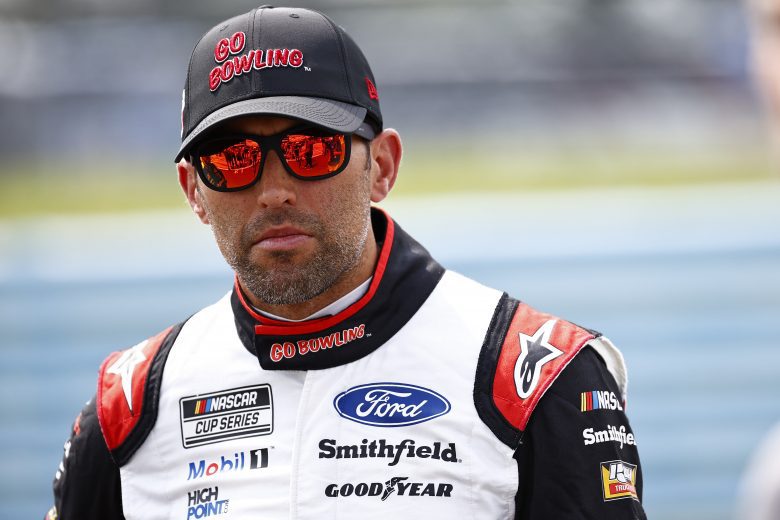 WATKINS GLEN, NEW YORK - AUGUST 08: Aric Almirola, driver of the #10 Go Bowling Ford, waits on the grid prior to the NASCAR Cup Series Go Bowling at The Glen at Watkins Glen International on August 08, 2021 in Watkins Glen, New York. (Photo by Jared C. Tilton/Getty Images) | Getty Images