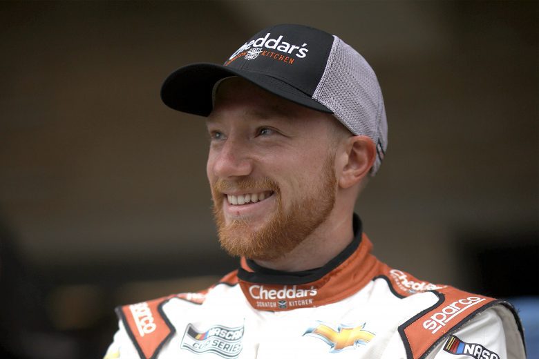 AUSTIN, TEXAS - MAY 23: Tyler Reddick, driver of the #8 Cheddar's Chevrolet, waits in the garage area during qualifying for the NASCAR Cup Series EchoPark Texas Grand Prix at Circuit of The Americas on May 23, 2021 in Austin, Texas. (Photo by Chris Graythen/Getty Images) | Getty Images
