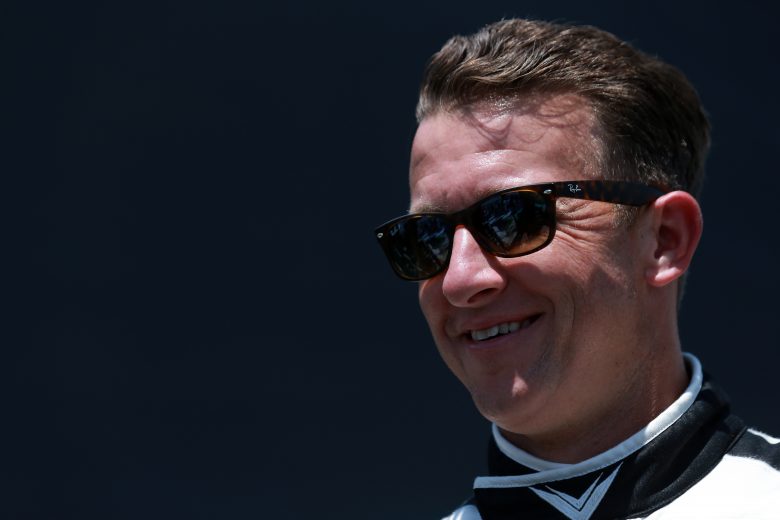 HAMPTON, GEORGIA - JULY 10: AJ Allmendinger, driver of the #16 Hyperice Chevrolet, waits on the grid prior to  the NASCAR Xfinity Series Credit Karma Money 250 at Atlanta Motor Speedway on July 10, 2021 in Hampton, Georgia. (Photo by Sean Gardner/Getty Images) | Getty Images