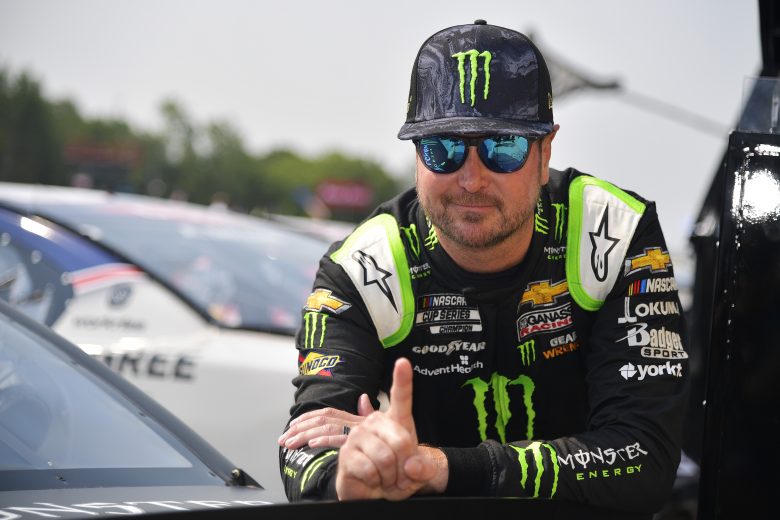 ELKHART LAKE, WISCONSIN - JULY 04: Kurt Busch, driver of the #1 Monster Energy Chevrolet, gestures number one during qualifying for the NASCAR Cup Series Jockey Made in America 250 Presented by Kwik Trip at Road America on July 04, 2021 in Elkhart Lake, Wisconsin. (Photo by Logan Riely/Getty Images) | Getty Images