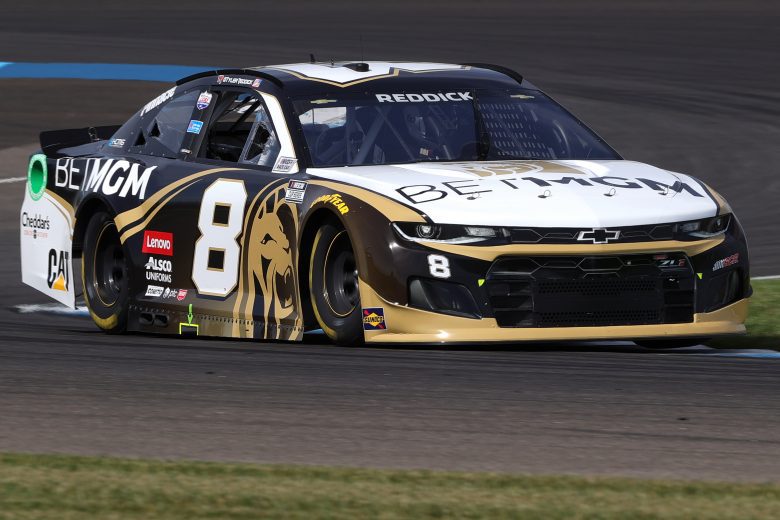 INDIANAPOLIS, INDIANA - AUGUST 14: Tyler Reddick, driver of the #8 BetMGM Chevrolet, drives during practice for the NASCAR Cup Series Verizon 200 at the Brickyard at Indianapolis Motor Speedway on August 14, 2021 in Indianapolis, Indiana. (Photo by Stacy Revere/Getty Images) | Getty Images