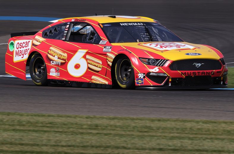 INDIANAPOLIS, INDIANA - AUGUST 14: Ryan Newman, driver of the #6 Oscar Mayer Hot Dogs Ford, drives during practice for the NASCAR Cup Series Verizon 200 at the Brickyard at Indianapolis Motor Speedway on August 14, 2021 in Indianapolis, Indiana. (Photo by Stacy Revere/Getty Images) | Getty Images