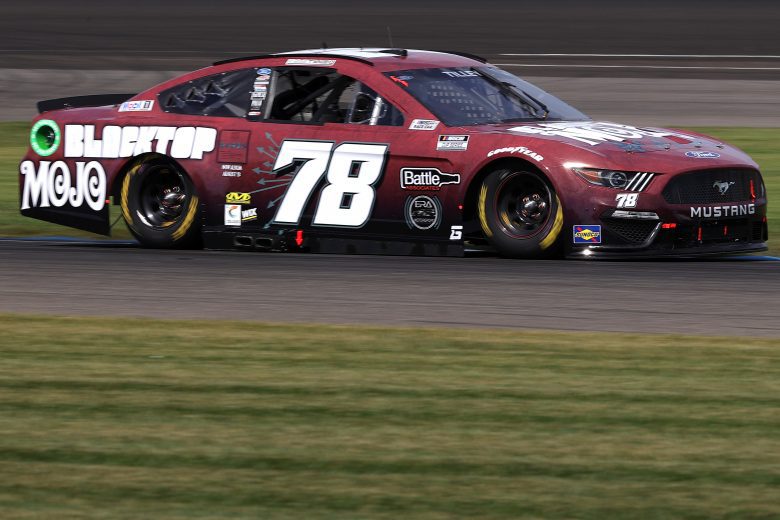 INDIANAPOLIS, INDIANA - AUGUST 14: Kyle Tilley, driver of the #78 Blacktop Mojo Ford, drives during practice for the NASCAR Cup Series Verizon 200 at the Brickyard at Indianapolis Motor Speedway on August 14, 2021 in Indianapolis, Indiana. (Photo by Stacy Revere/Getty Images) | Getty Images