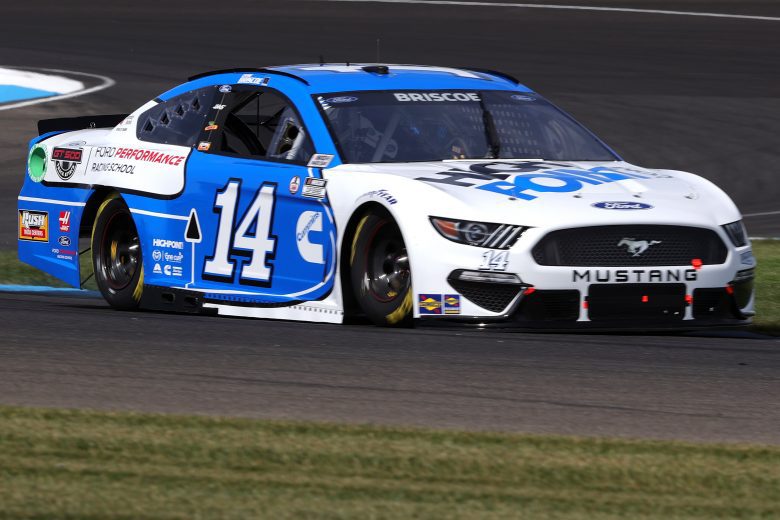 INDIANAPOLIS, INDIANA - AUGUST 14: Chase Briscoe, driver of the #14 HighPoint.com/FordPerf.RacingSchool Ford, drives during practice for the NASCAR Cup Series Verizon 200 at the Brickyard at Indianapolis Motor Speedway on August 14, 2021 in Indianapolis, Indiana. (Photo by Stacy Revere/Getty Images) | Getty Images
