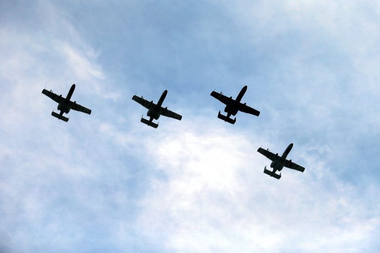 INDIANAPOLIS, INDIANA - AUGUST 15: A general view of a flyover during pre-race ceremonies prior to the NASCAR Cup Series Verizon 200 at the Brickyard at Indianapolis Motor Speedway on August 15, 2021 in Indianapolis, Indiana. (Photo by Sean Gardner/Getty Images) | Getty Images