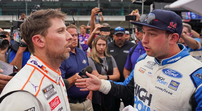 Featured Image for Hamlin confronts Briscoe following last-lap contact at Indy Road Course