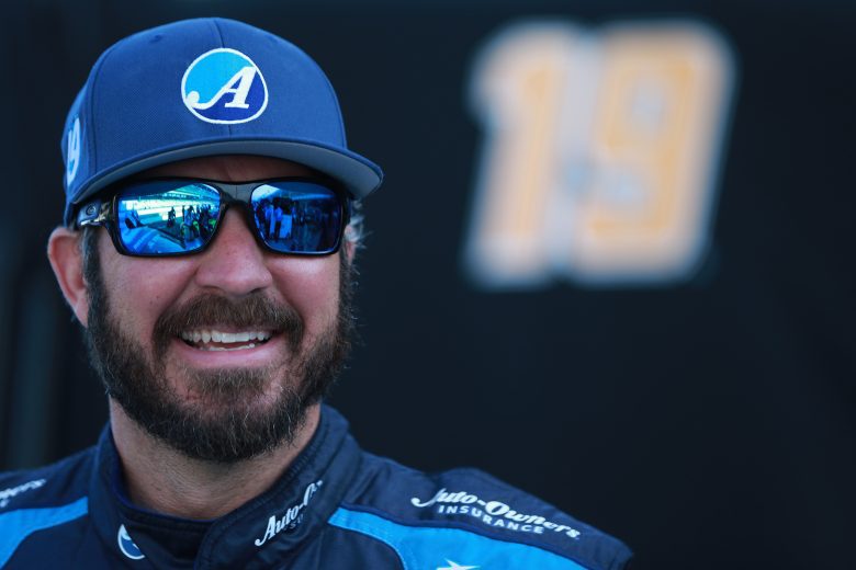 INDIANAPOLIS, INDIANA - AUGUST 15: Martin Truex Jr., driver of the #19 Auto-Owners Insurance/MTJF Toyota, waits on the grid during qualifying for the NASCAR Cup Series Verizon 200 at the Brickyard at Indianapolis Motor Speedway on August 15, 2021 in Indianapolis, Indiana. (Photo by Sean Gardner/Getty Images) | Getty Images