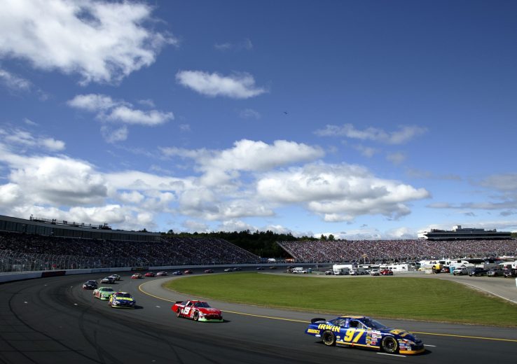 LOUDON, NH - SEPTEMBER 19: Kurt Busch drives the #97 IRWIN Industrial Tools Ford during the NASCAR Nextel Cup Series Sylvania 300 on September 19, 2004 at New Hampshire International Speedway in Loudon, New Hampshire. (Photo by Gavin Lawrence/Getty Images) | Getty Images