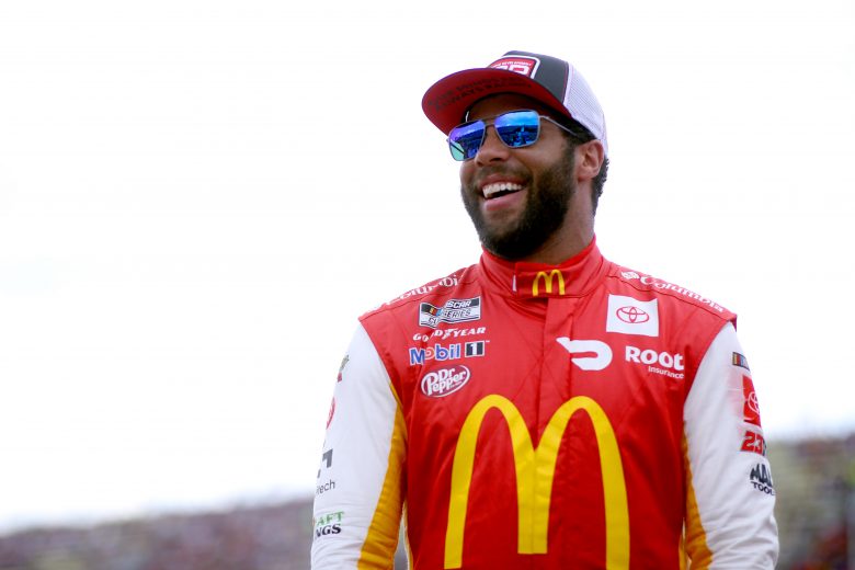 BROOKLYN, MICHIGAN - AUGUST 22: Bubba Wallace, driver of the #23 McDonald's Toyota, waits on the grid prior to the NASCAR Cup Series FireKeepers Casino 400 at Michigan International Speedway on August 22, 2021 in Brooklyn, Michigan. (Photo by Sean Gardner/Getty Images) | Getty Images