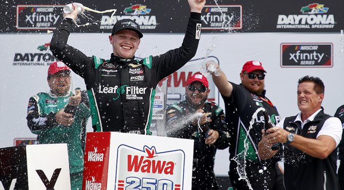 Featured image for Justin Haley wins at Daytona in thrilling Xfinity Series finish