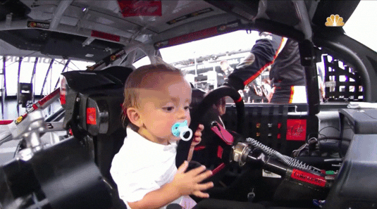 Ace Dillon Drop Pacifier In Car
