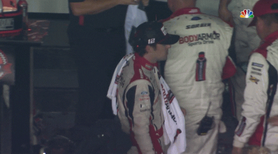 Ryan Blaney Kiss Victory Lane