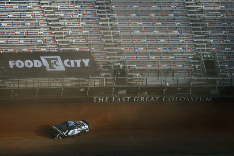 BRISTOL, TENNESSEE - MARCH 26: Kyle Larson, driver of the #5 Freightliner Chevrolet, practices for the NASCAR Cup Series Food City Dirt Race at Bristol Motor Speedway on March 26, 2021 in Bristol, Tennessee. (Photo by Jared C. Tilton/Getty Images) | Getty Images