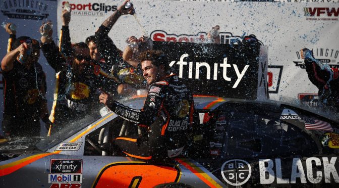 Featured image for Noah Gragson surges in overtime at Darlington, rolls to first Xfinity win of the season