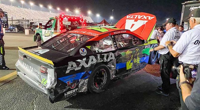 Featured Image for William Byron out after Stage 2 wreck in Southern 500