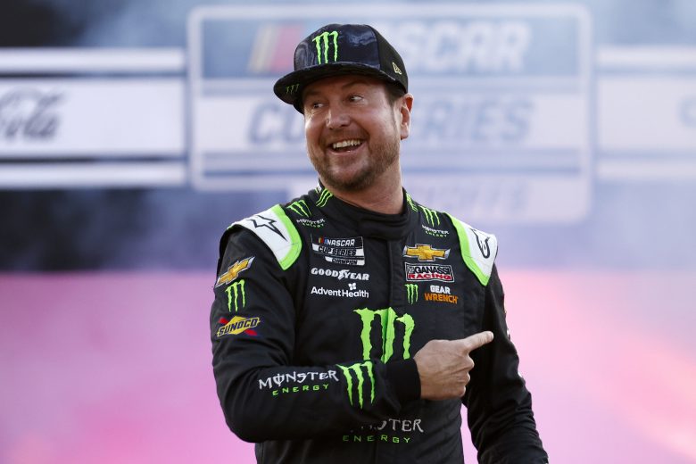 RICHMOND, VIRGINIA - SEPTEMBER 11: Kurt Busch, driver of the #1 Monster Energy Chevrolet, walks on stage during pre-race ceremonies prior to the NASCAR Cup Series Federated Auto Parts 400 Salute to First Responders at Richmond Raceway on September 11, 2021 in Richmond, Virginia. (Photo by Jared C. Tilton/Getty Images) | Getty Images