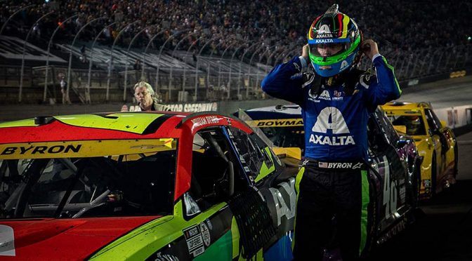 Featured Image for William Byron finds relief in Bristol rally, advances in Cup Playoffs; Almirola, Reddick fade out
