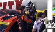 Elliott, Harvick get heated on pit road