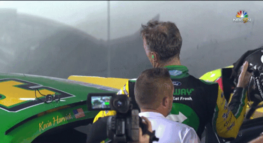 Best GIFs: It wouldn't be Bristol without a helmet toss ... in this case slam