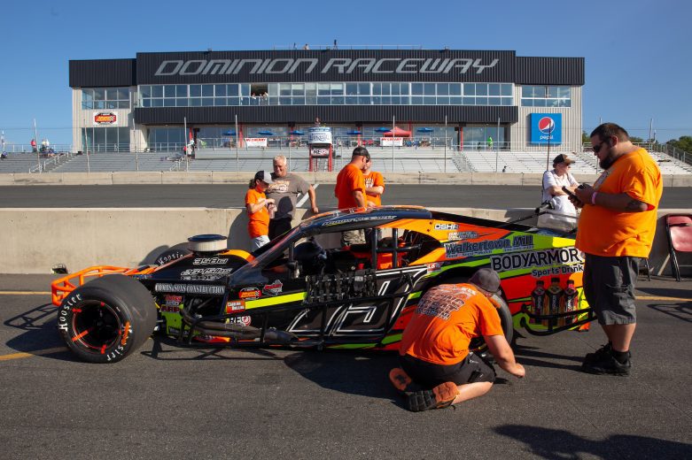 Bobby McCarty #79 car during the NASCAR Advanced Auto Parts Weekly Series at Dominion Raceway on September 18, 2021 in Woodford, Virginia. (Parker Michels-Boyce/NASCAR)