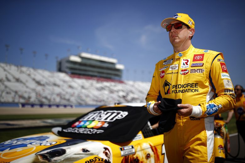 LEBANON, TENNESSEE - JUNE 20: Kyle Busch, driver of the #18 Pedigree Toyota, walks the grid during qualifying for the NASCAR Cup Series Ally 400 at Nashville Superspeedway on June 20, 2021 in Lebanon, Tennessee. (Photo by Jared C. Tilton/Getty Images) | Getty Images