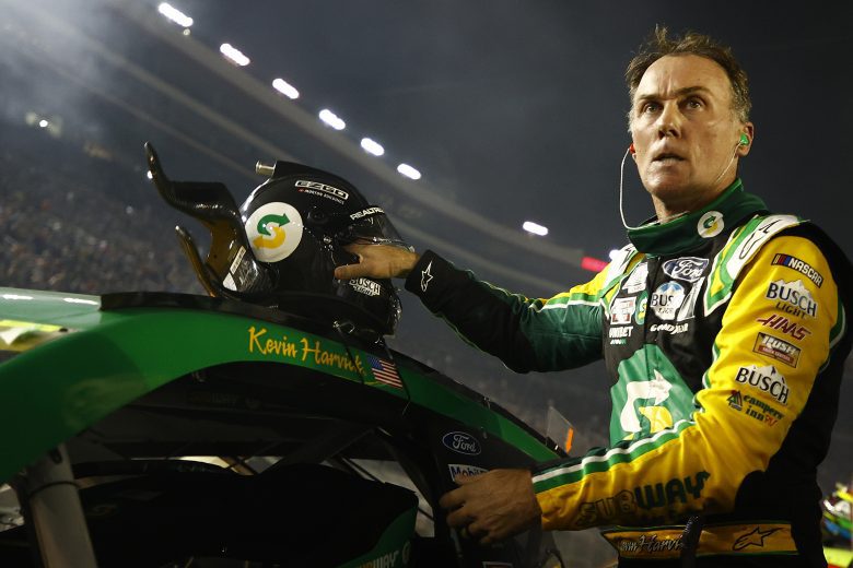 BRISTOL, TENNESSEE - SEPTEMBER 18: Kevin Harvick, driver of the #4 Subway Delivery Ford, exits his car after the NASCAR Cup Series Bass Pro Shops Night Race at Bristol Motor Speedway on September 18, 2021 in Bristol, Tennessee. (Photo by Jared C. Tilton/Getty Images) | Getty Images