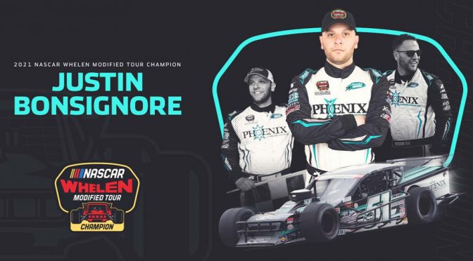 Featured image for Justin Bonsignore: 2021 NASCAR Whelen Modified Tour champion profile