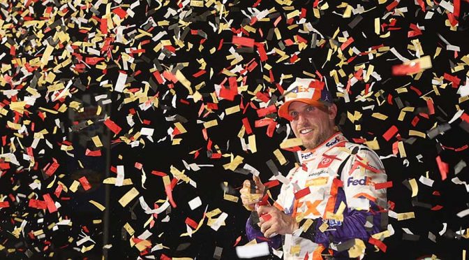 Pressure off: Denny Hamlin rides well-timed playoff surge after Vegas victory