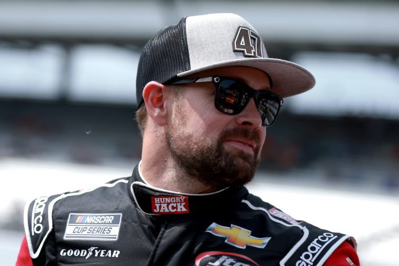 INDIANAPOLIS, INDIANA - AUGUST 15: Ricky Stenhouse Jr., driver of the #47 Hungry Jack Chevrolet, waits on the grid prior to the NASCAR Cup Series Verizon 200 at the Brickyard at Indianapolis Motor Speedway on August 15, 2021 in Indianapolis, Indiana. (Photo by Sean Gardner/Getty Images) | Getty Images