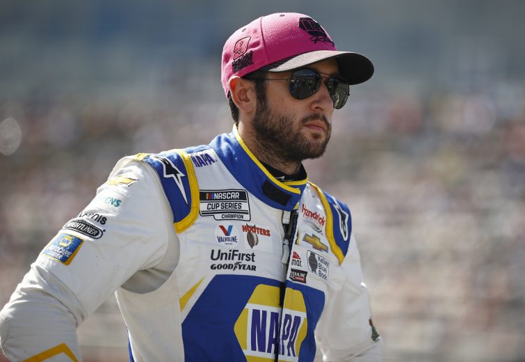 CONCORD, NORTH CAROLINA - OCTOBER 10: Chase Elliott, driver of the #9 NAPA Auto Parts Chevrolet, waits on the grid prior to the NASCAR Cup Series Bank of America ROVAL 400 at Charlotte Motor Speedway on October 10, 2021 in Concord, North Carolina. (Photo by Jared C. Tilton/Getty Images) | Getty Images